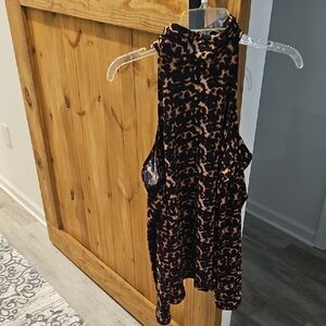 Stylish Black and Brown Women's Top